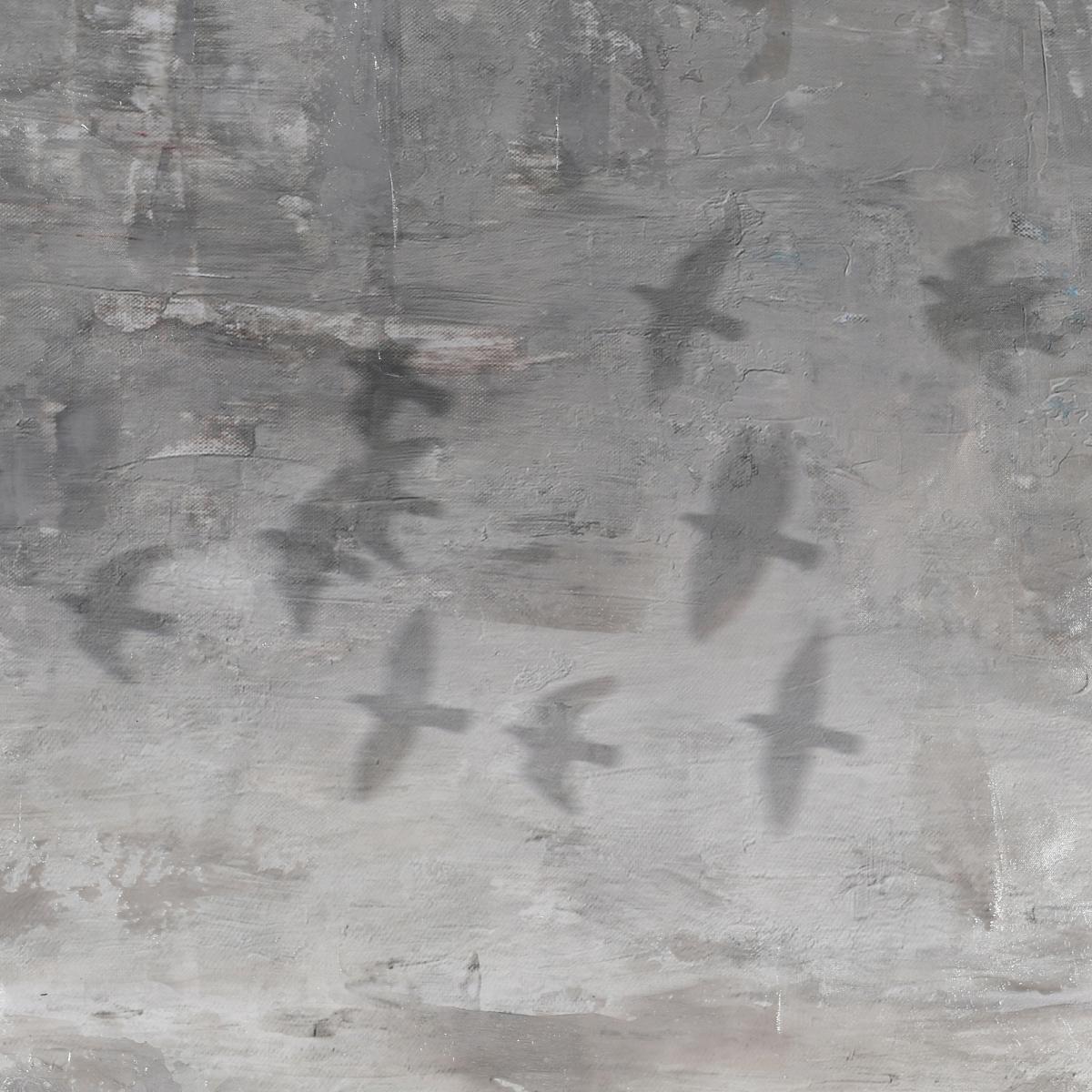 Flying Birds Canvas Print, Grey | Barker & Stonehouse – image 3