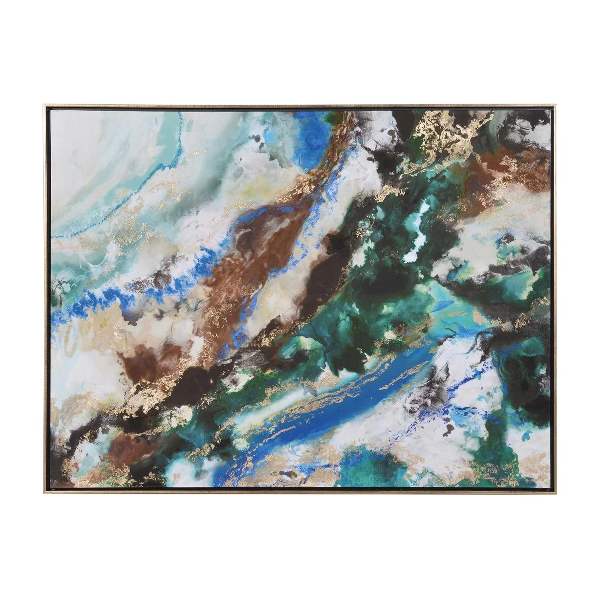 Multi Marble Abstract Painting Print, 776 | Barker & Stonehouse