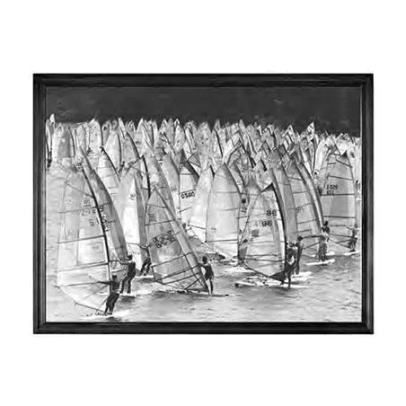 Timothy Oulton Windsails Panaramic Wall Art Print Oak Wood | Barker & Stonehouse