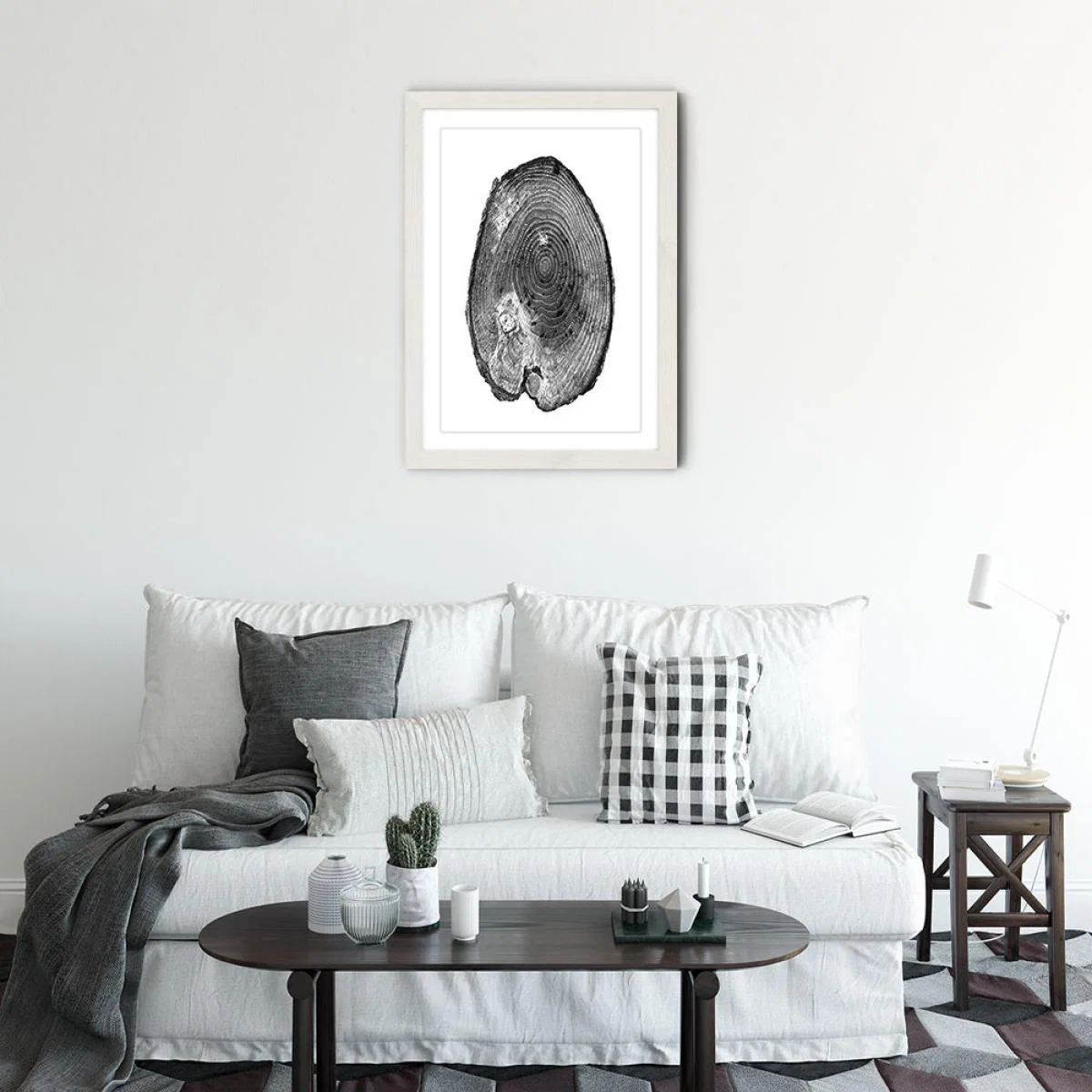 Pine Set I Art Print White Frame – image 2