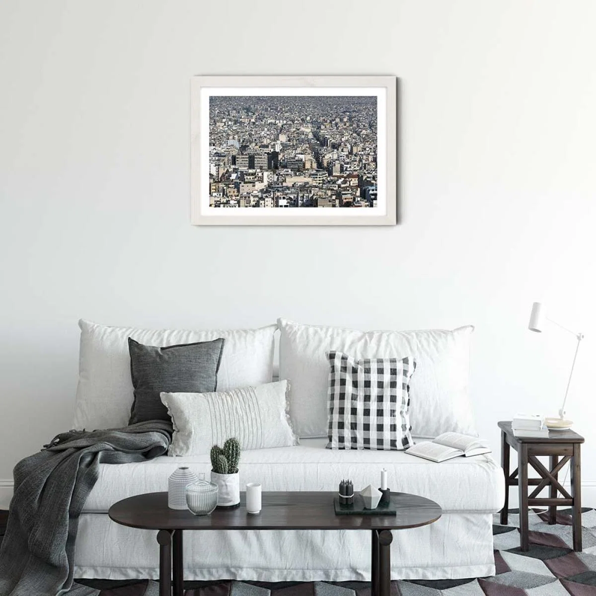 Athens Art Print White Frame – image 2