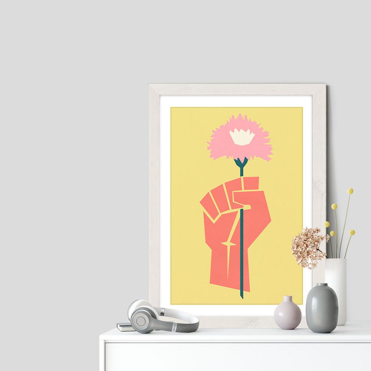 First of May Art Print White Frame – image 6