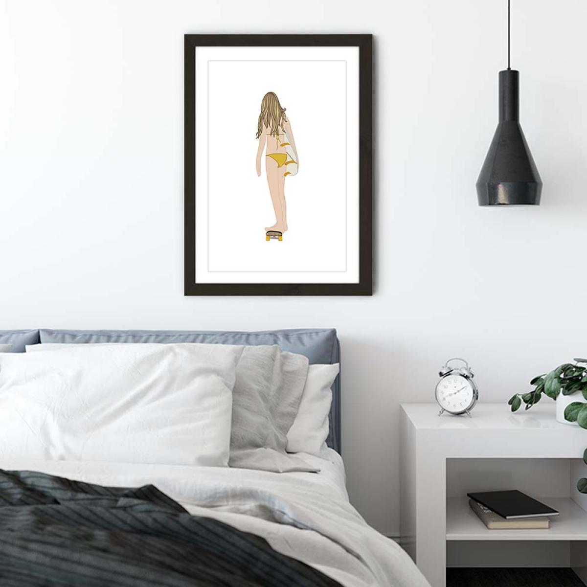 Boardwalk Art Print Black Frame – image 4