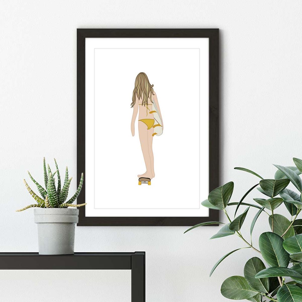 Boardwalk Art Print Black Frame – image 5