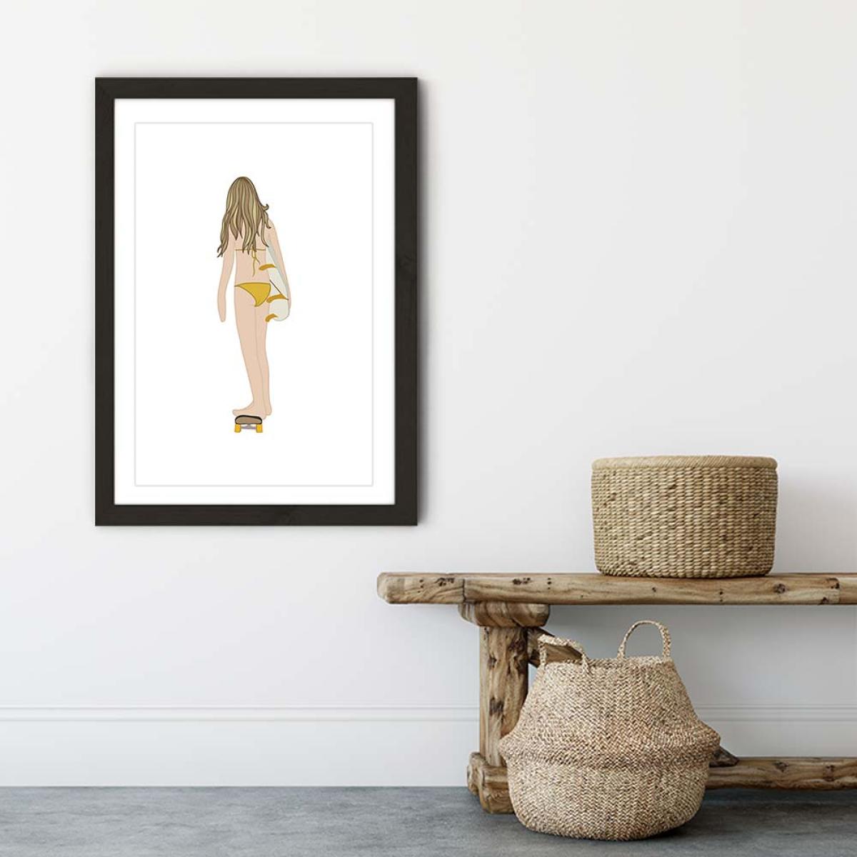 Boardwalk Art Print Black Frame – image 6
