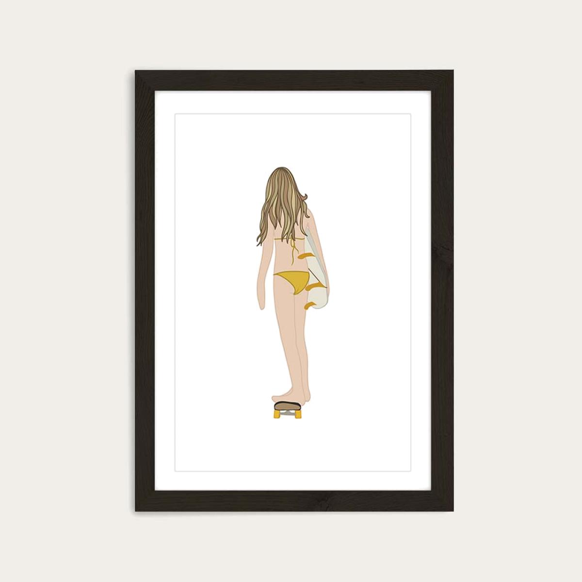 Boardwalk Art Print Black Frame – image 1