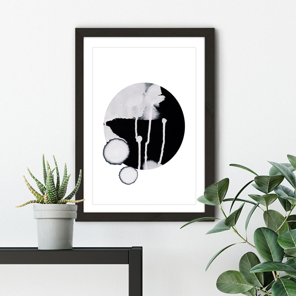 Dots Art Print Black Frame – image 4