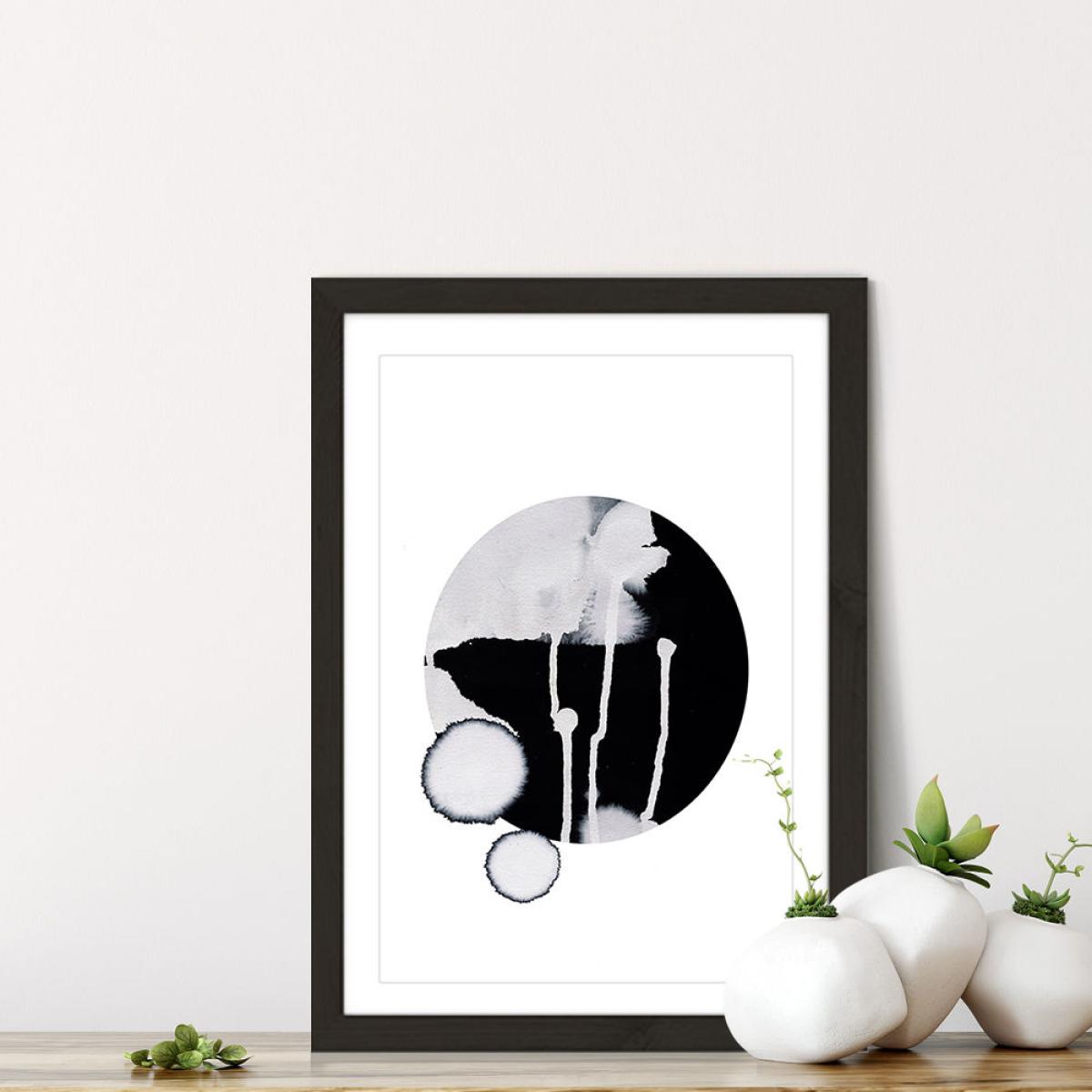 Dots Art Print Black Frame – image 5