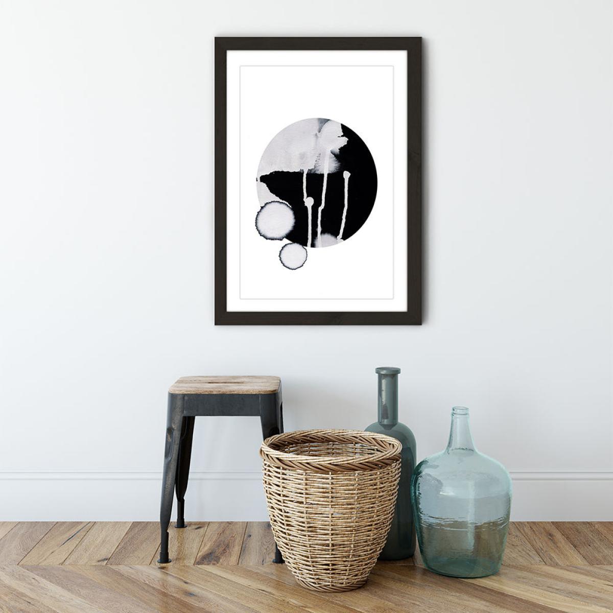 Dots Art Print Black Frame – image 7