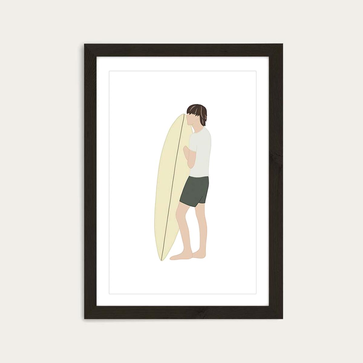 Kalani Art Print Black Frame – image 1