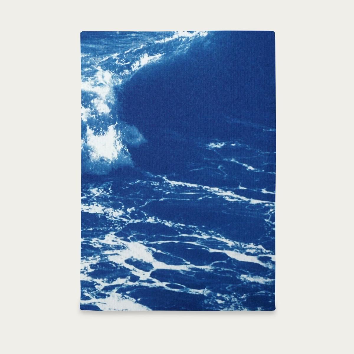 Australian Rolling Waves Handmade Cyanotype Art Print – image 3