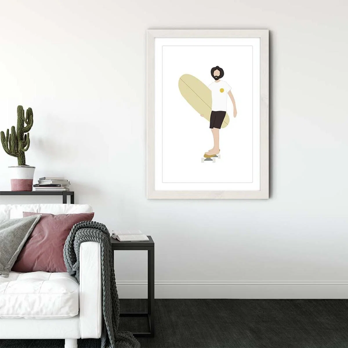 Sunny Art Print White Frame – image 3