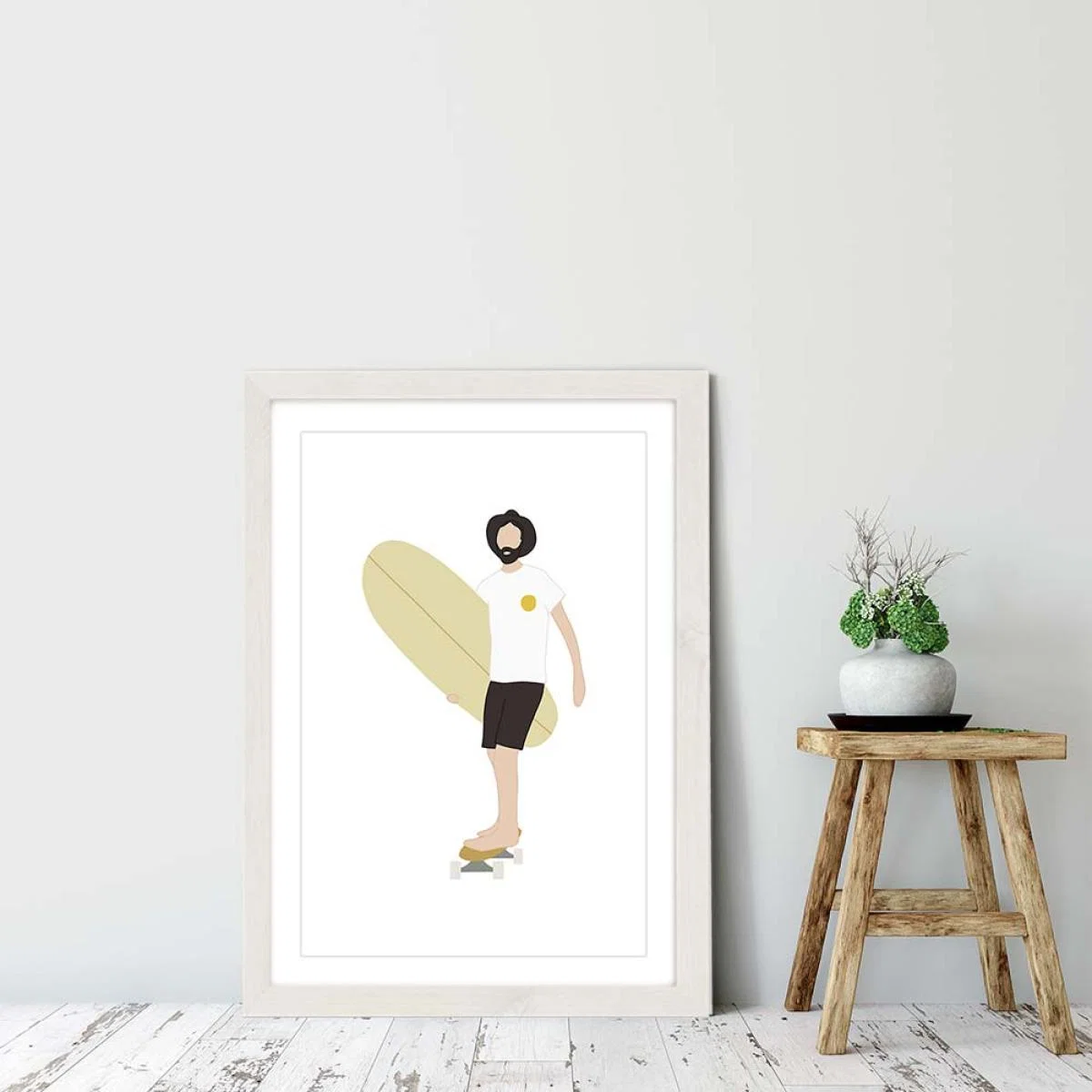 Sunny Art Print White Frame – image 6