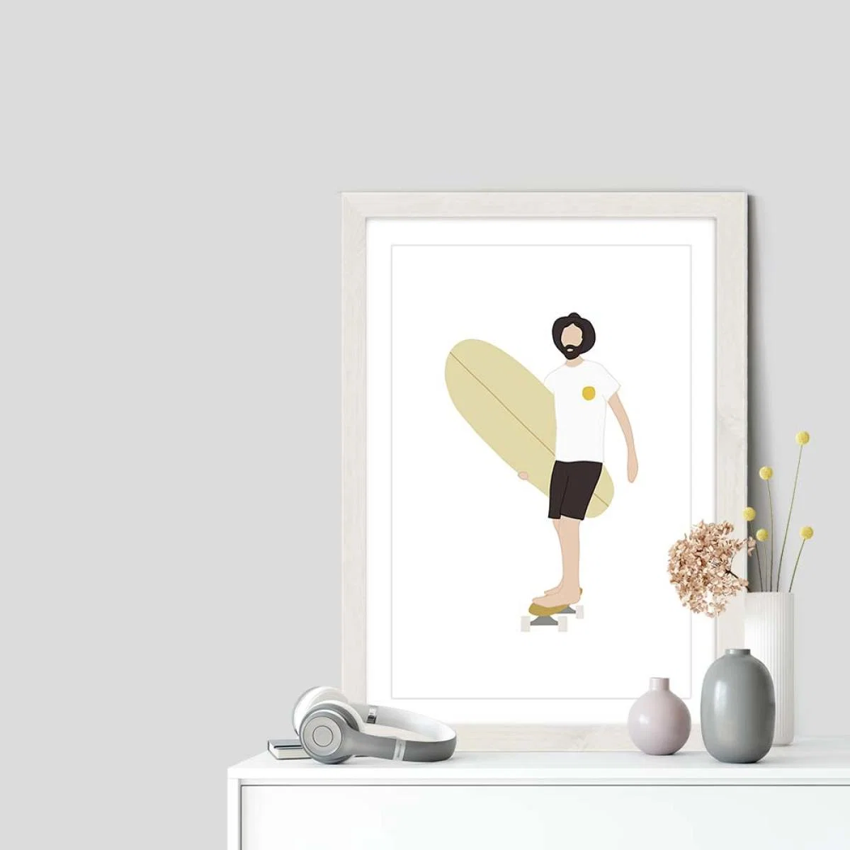Sunny Art Print White Frame – image 7