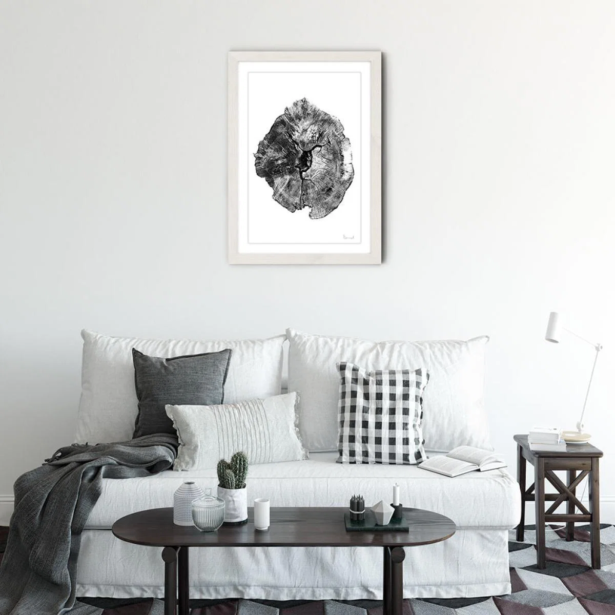 Big Oak England Art Print White Frame – image 2