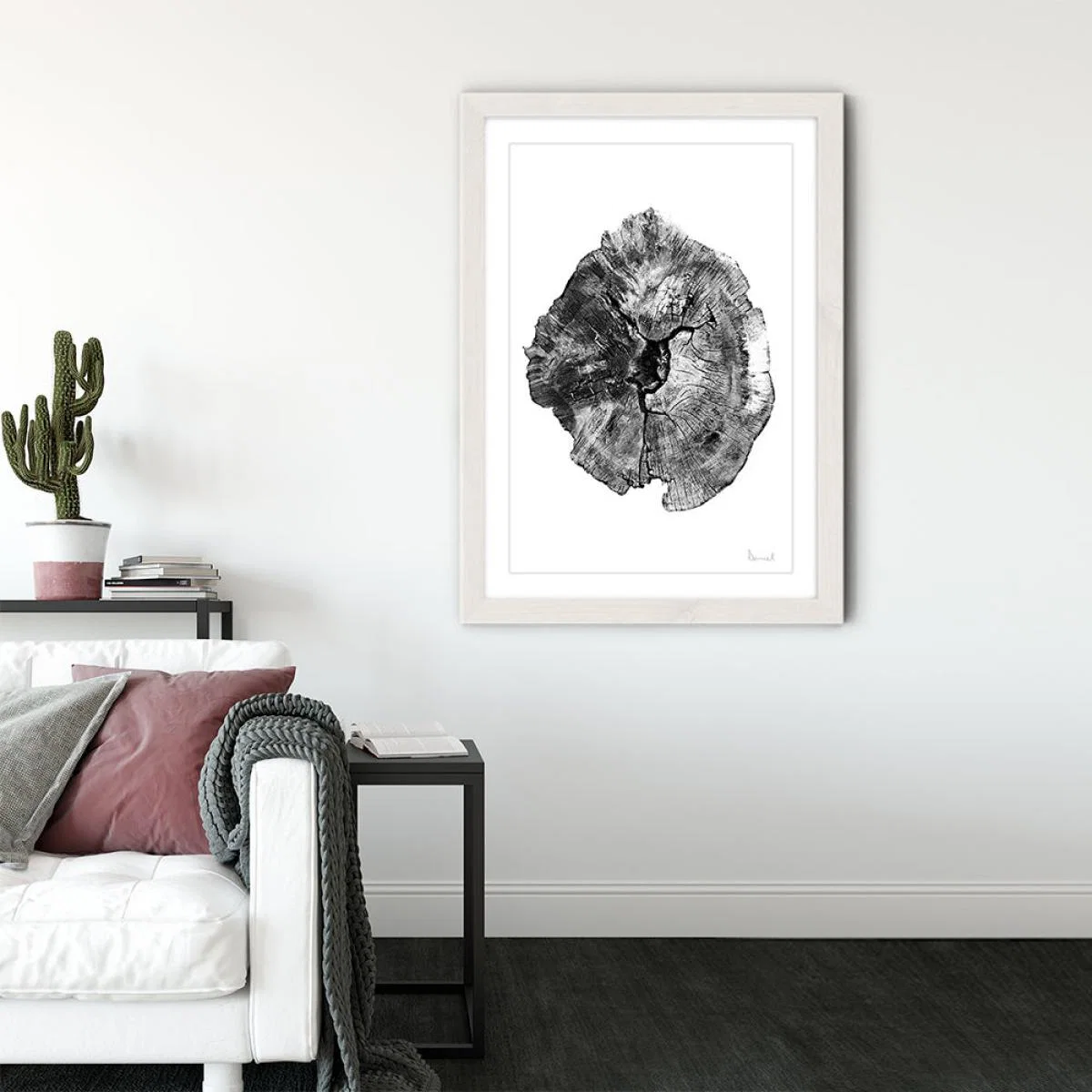 Big Oak England Art Print White Frame – image 3