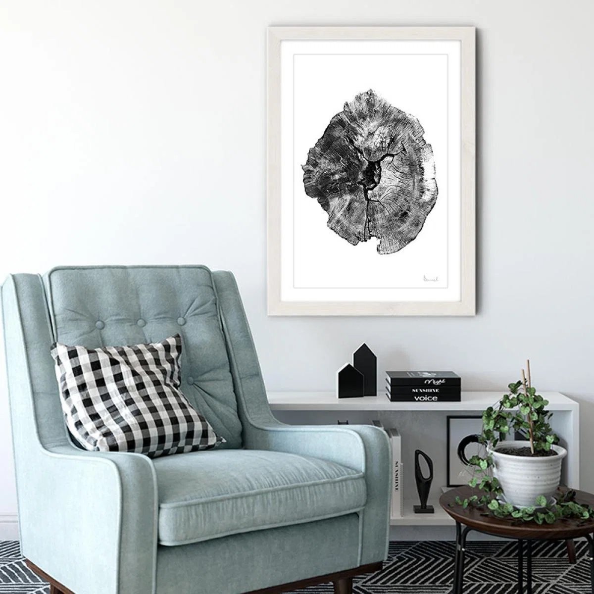 Big Oak England Art Print White Frame – image 4
