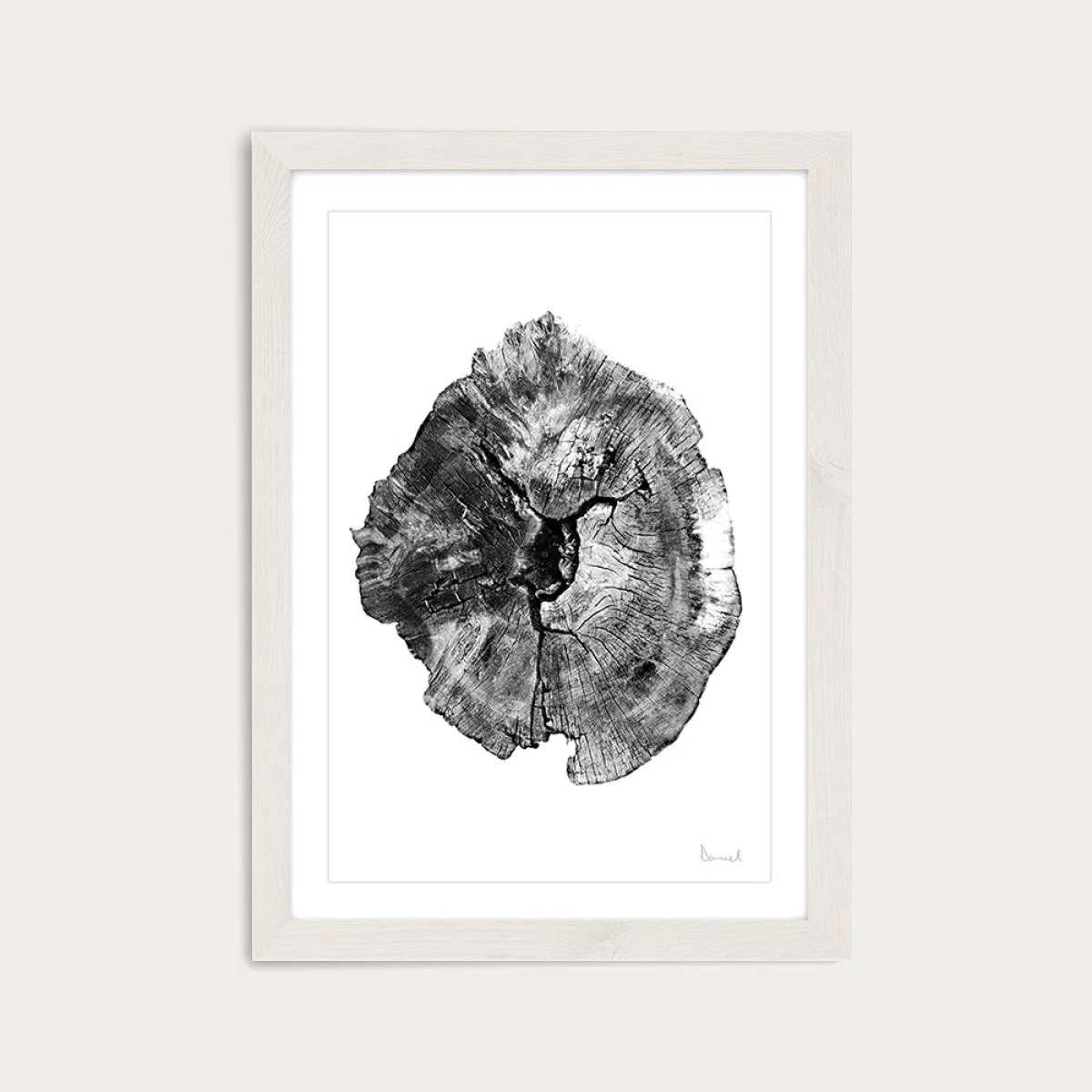 Big Oak England Art Print White Frame – image 1