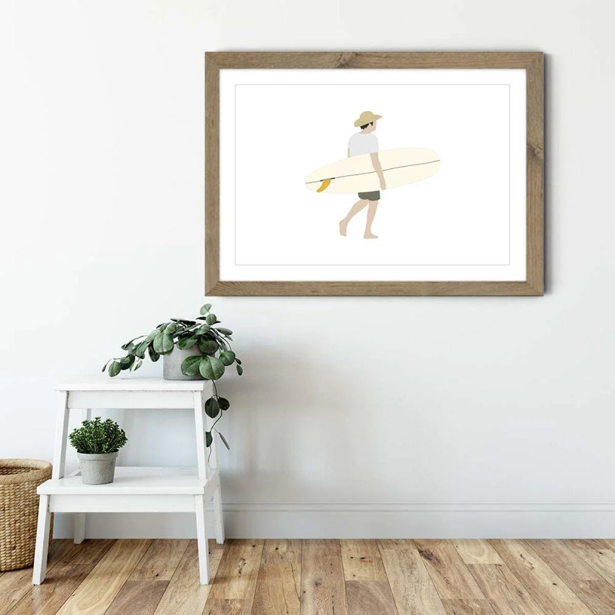 Peaceful Art Print Oak Frame – image 4