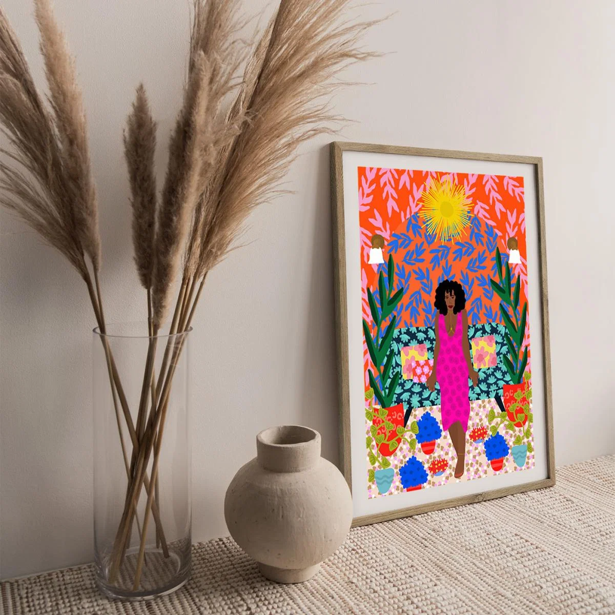 Being Proud Of Myself Art Print Oak Frame – image 2