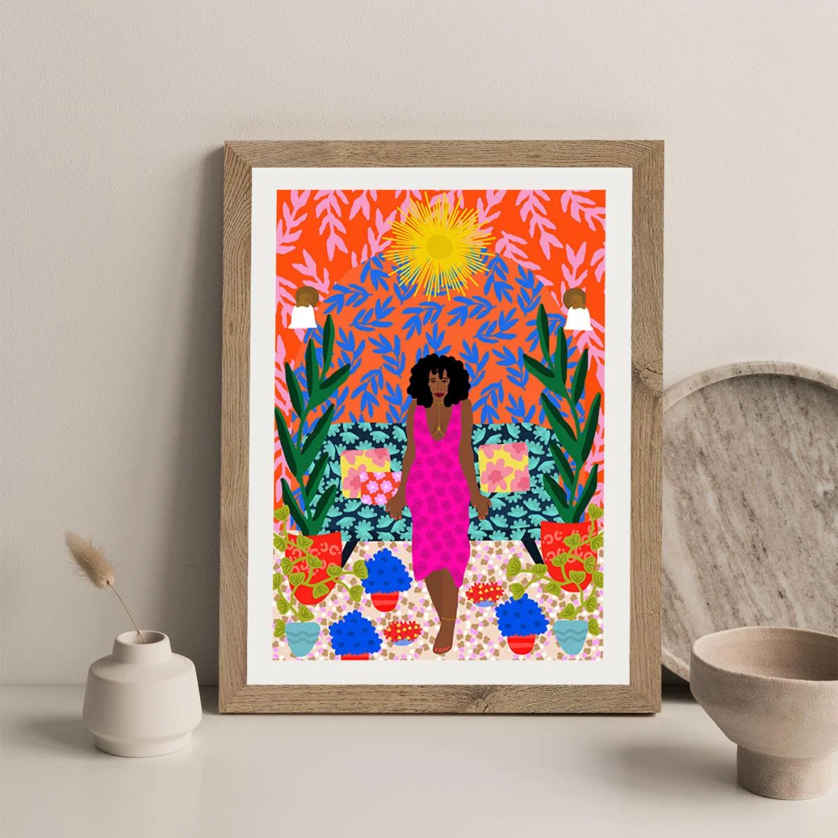 Being Proud Of Myself Art Print Oak Frame – image 5