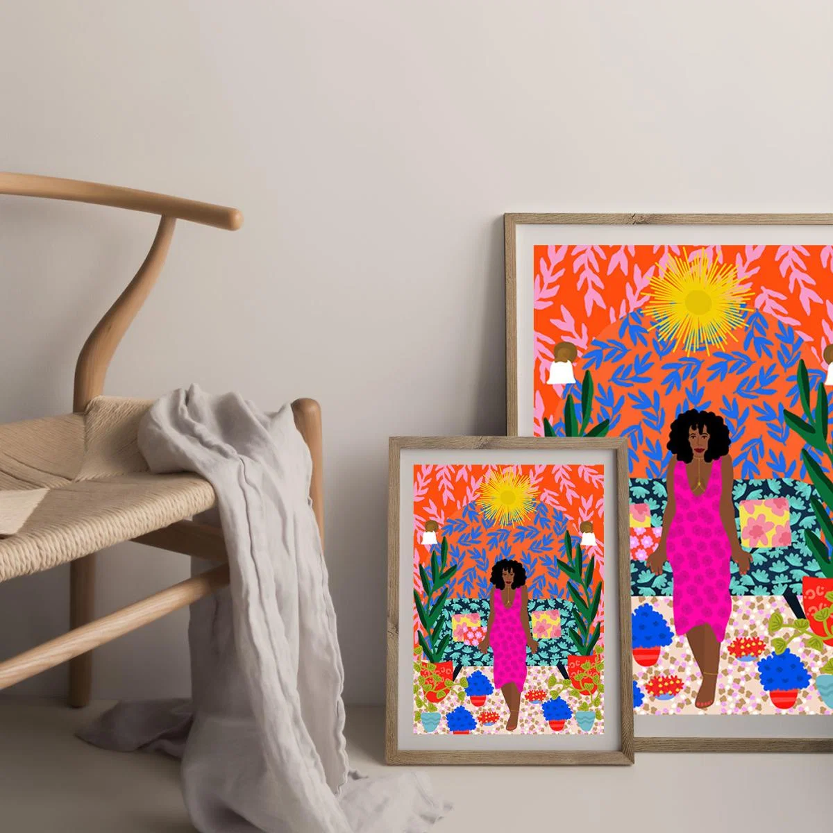 Being Proud Of Myself Art Print Oak Frame – image 6
