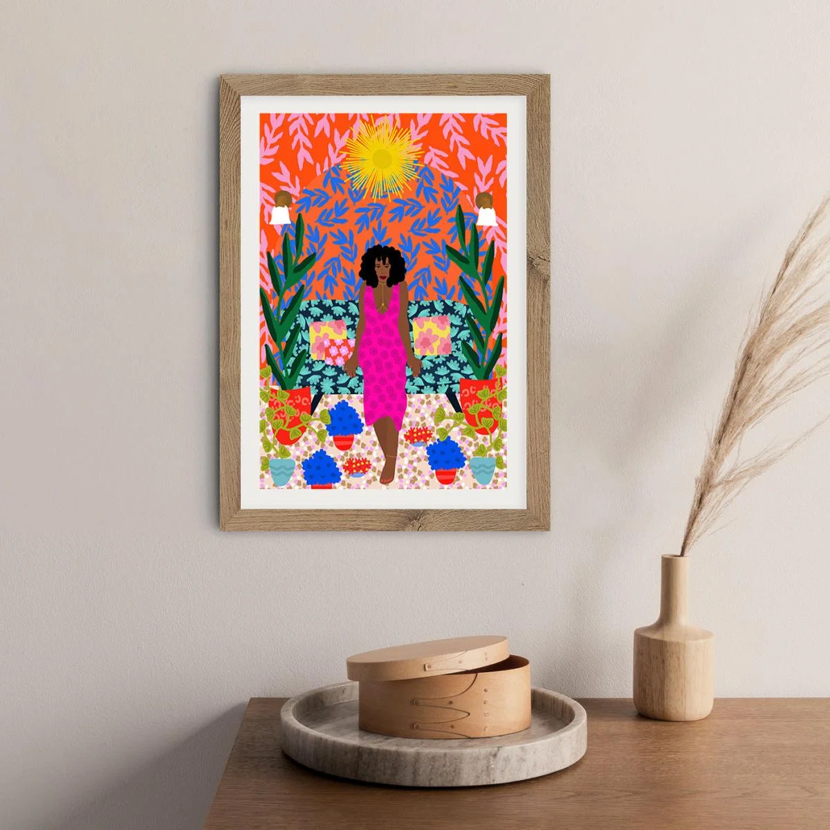 Being Proud Of Myself Art Print Oak Frame – image 8