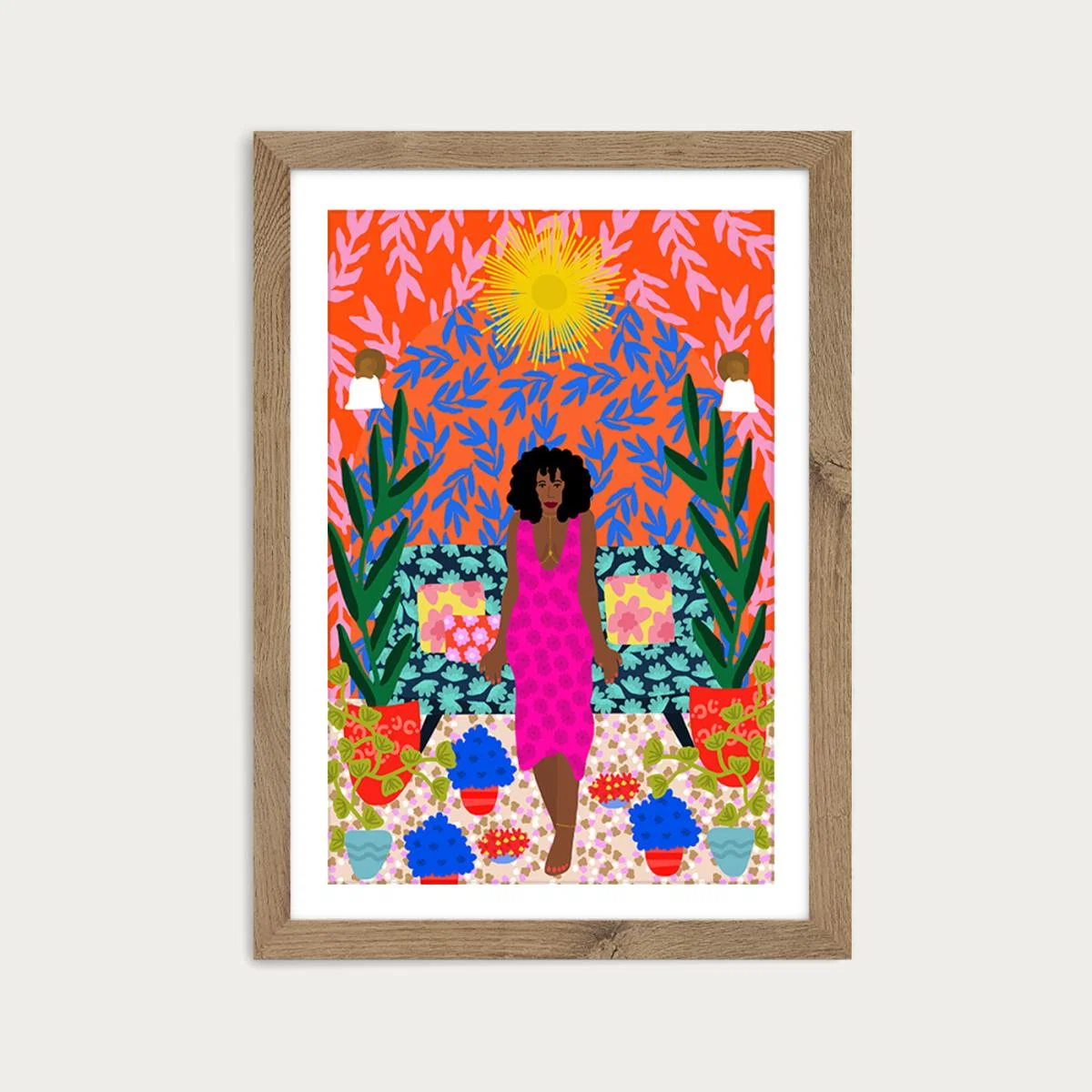 Being Proud Of Myself Art Print Oak Frame – image 1
