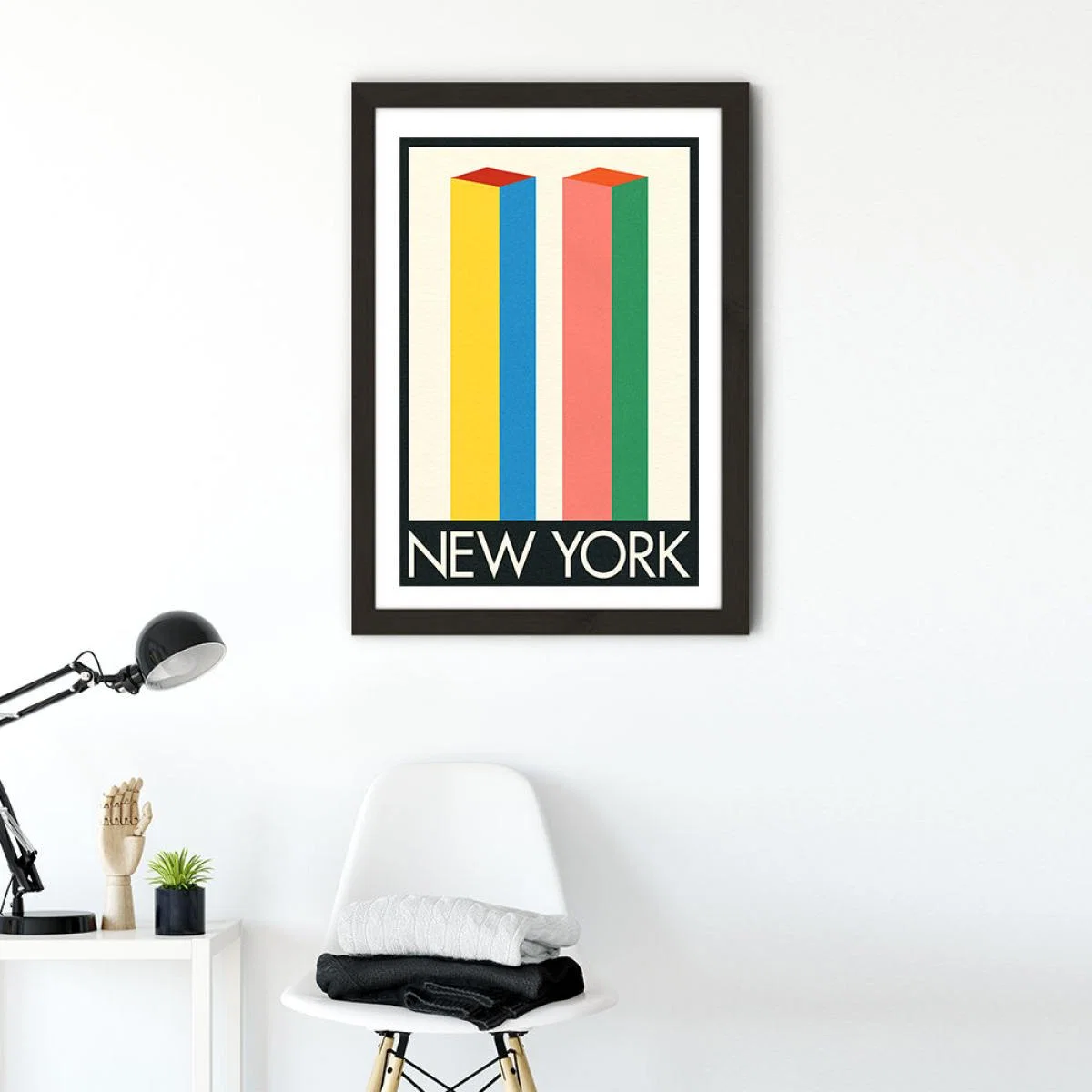 New York Art Print Black Frame – image 2
