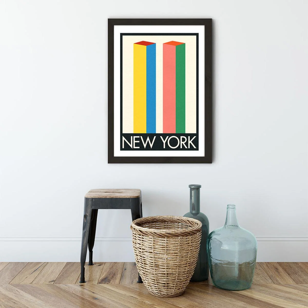 New York Art Print Black Frame – image 3