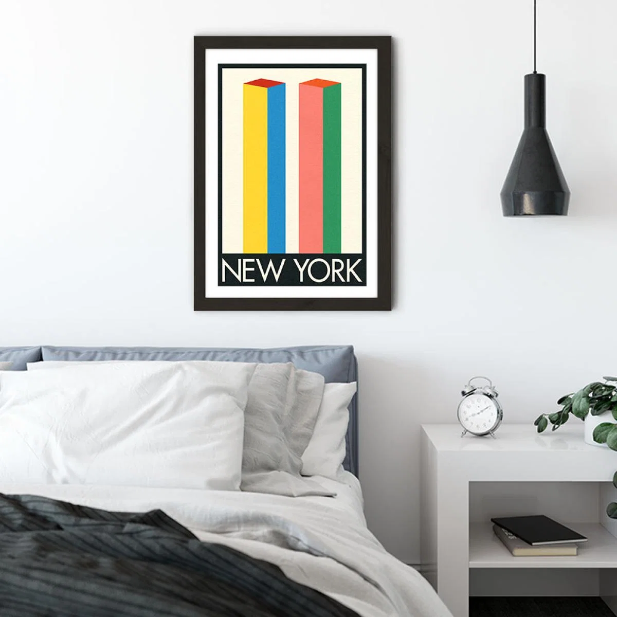 New York Art Print Black Frame – image 4
