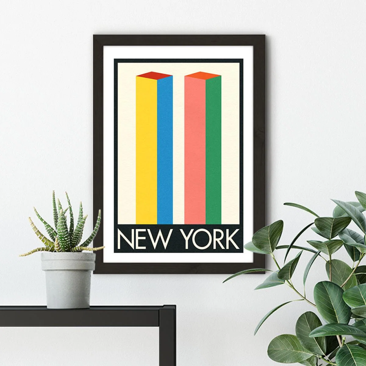 New York Art Print Black Frame – image 5