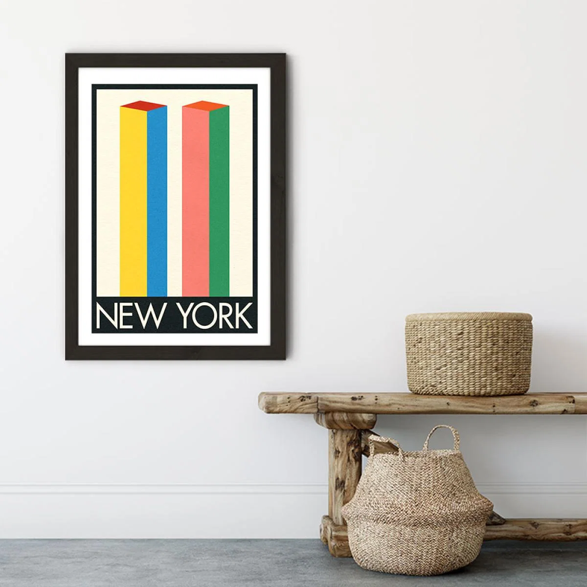 New York Art Print Black Frame – image 6