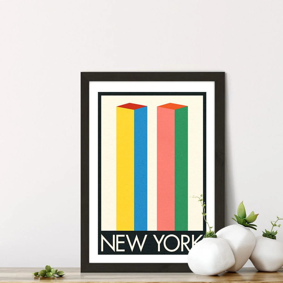 New York Art Print Black Frame – image 7