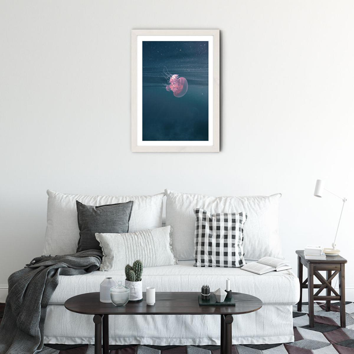 Dancing in the Water Art Print White Frame – image 2