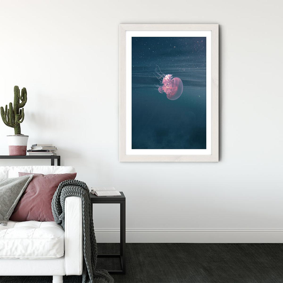 Dancing in the Water Art Print White Frame – image 3