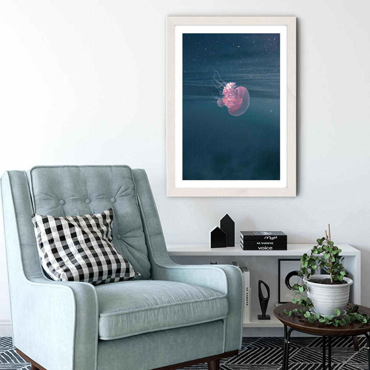 Dancing in the Water Art Print White Frame – image 4