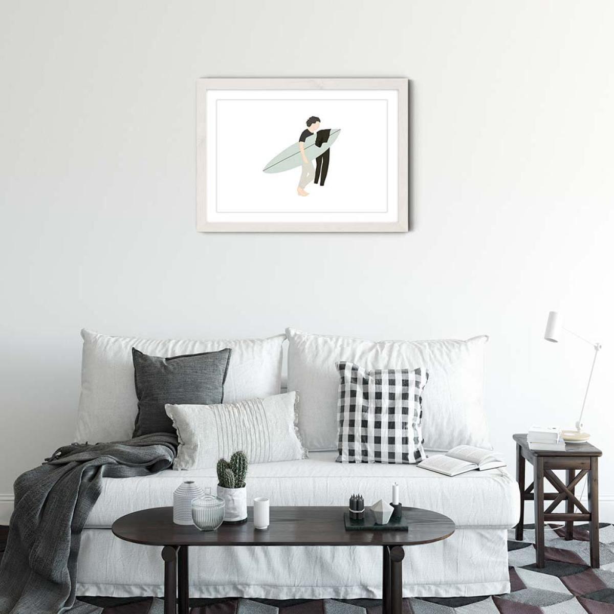 Foamy Art Print White Frame – image 2