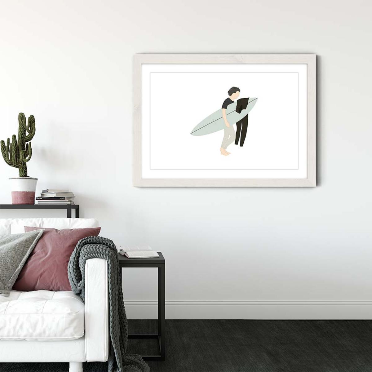 Foamy Art Print White Frame – image 3