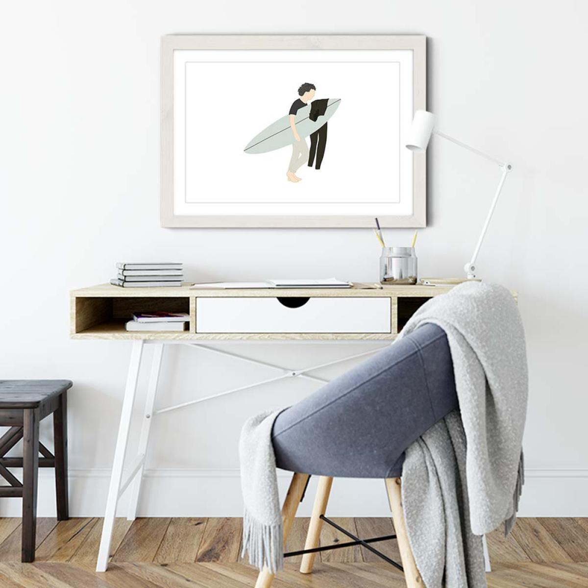 Foamy Art Print White Frame – image 5