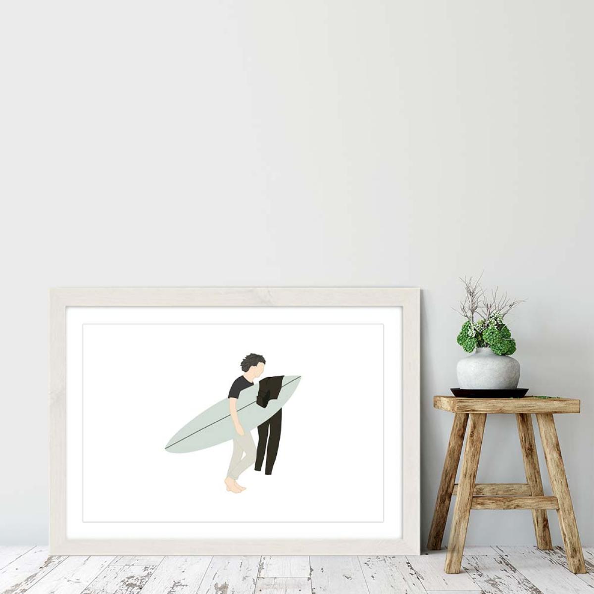 Foamy Art Print White Frame – image 6