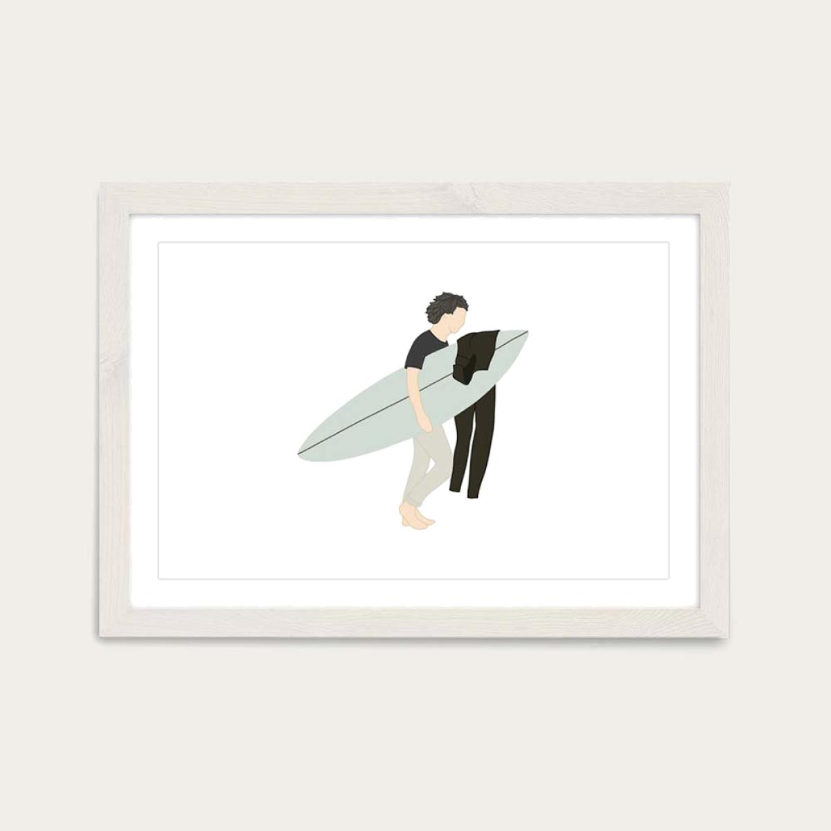 Foamy Art Print White Frame – image 1