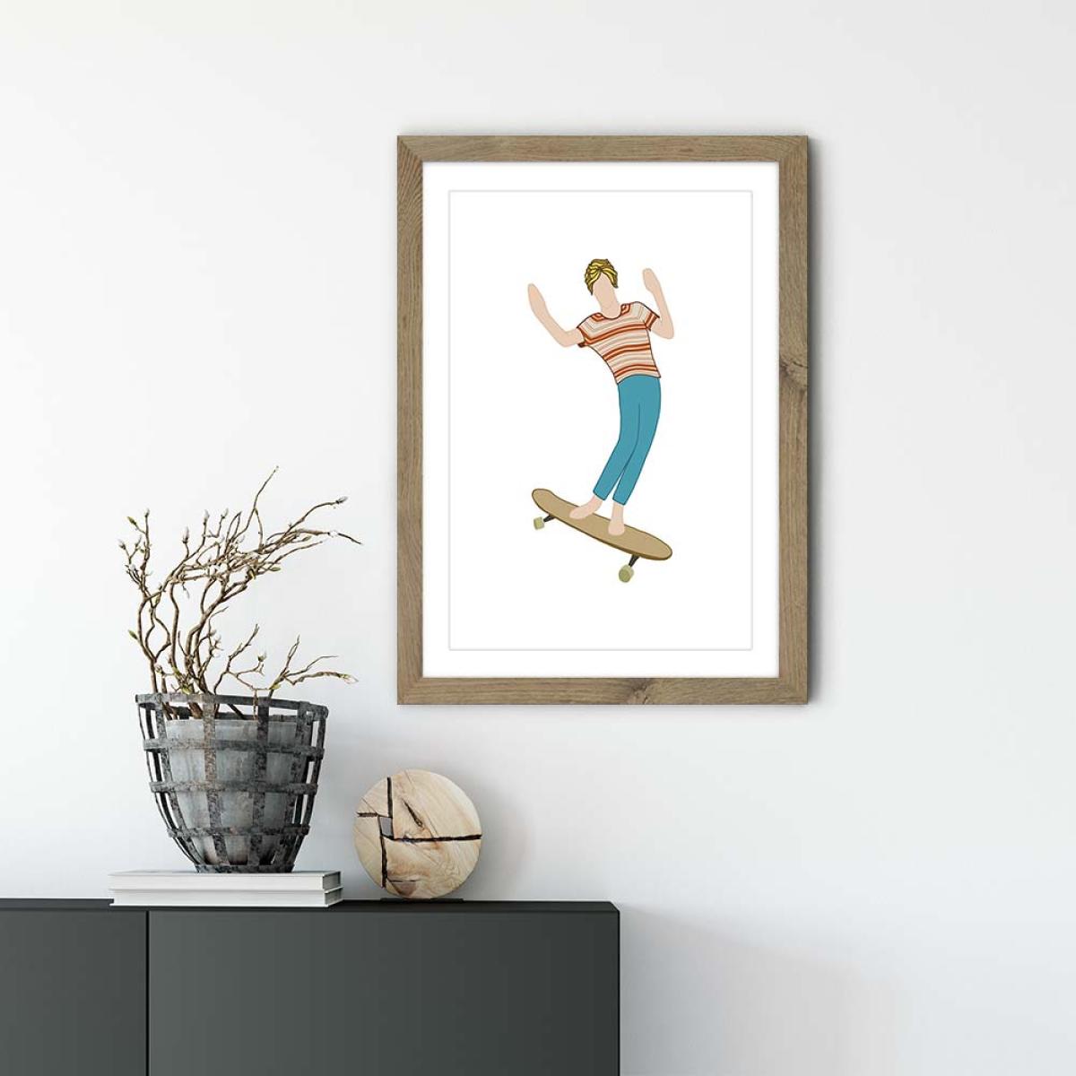 Brah Art Print Oak Frame – image 2