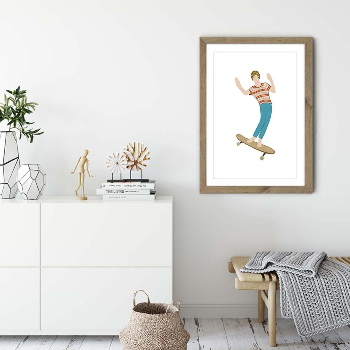 Brah Art Print Oak Frame – image 3