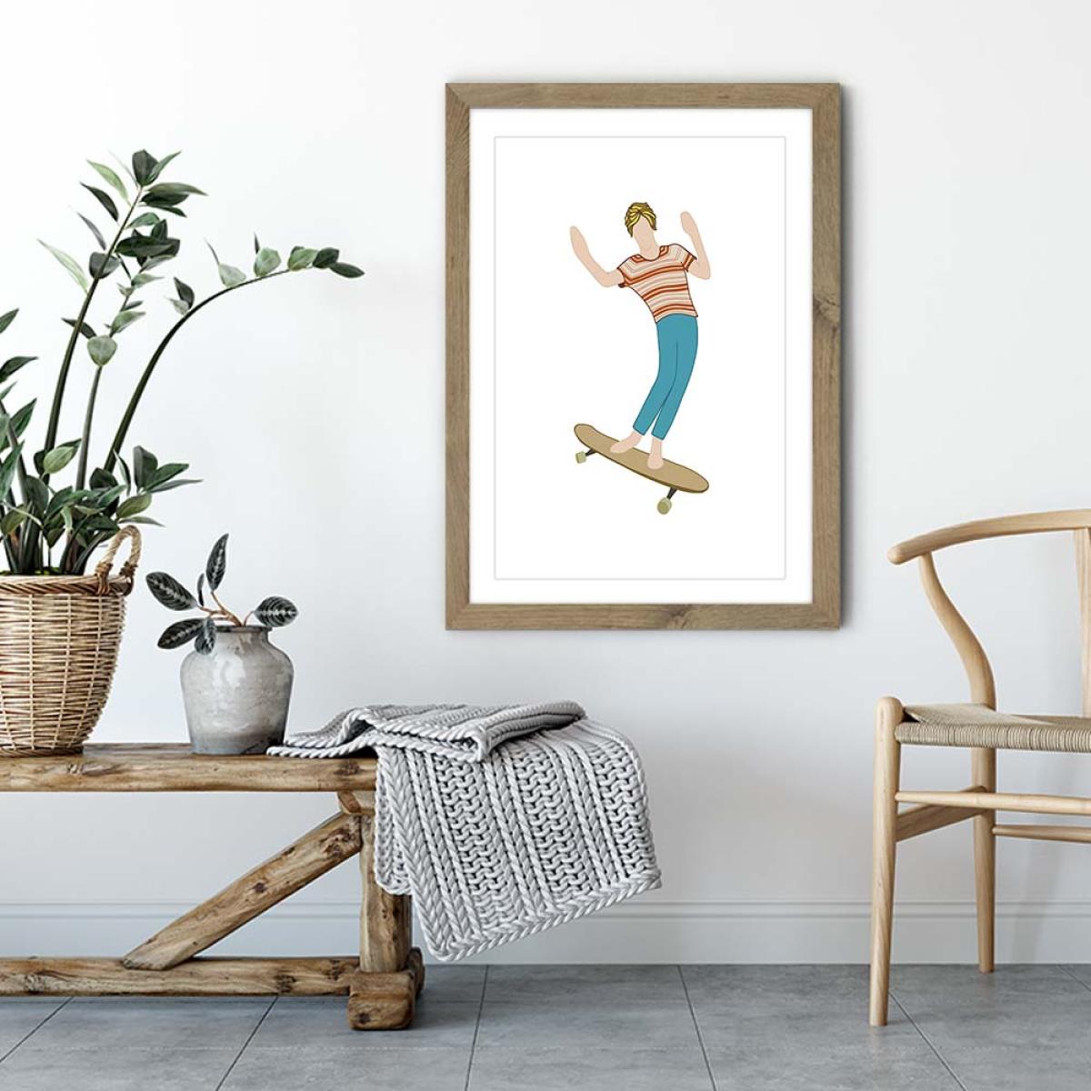 Brah Art Print Oak Frame – image 4