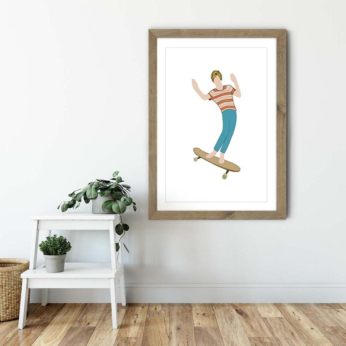 Brah Art Print Oak Frame – image 6