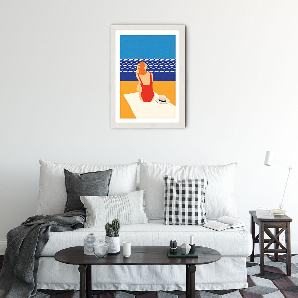 It's Still Summer Art Print White Frame – image 7
