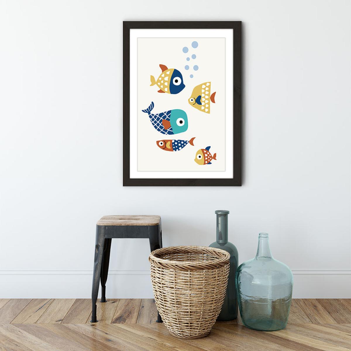 Little Friends Art Print Black Frame – image 2