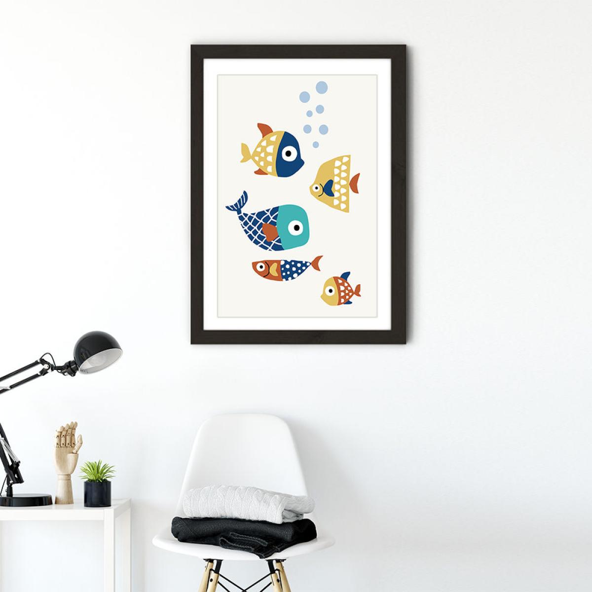 Little Friends Art Print Black Frame – image 3