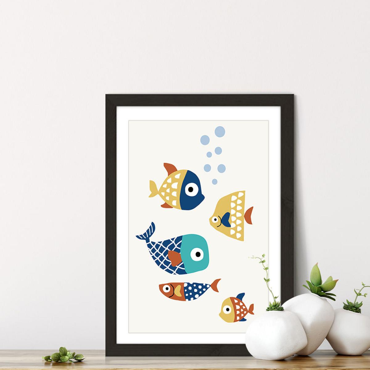 Little Friends Art Print Black Frame – image 7